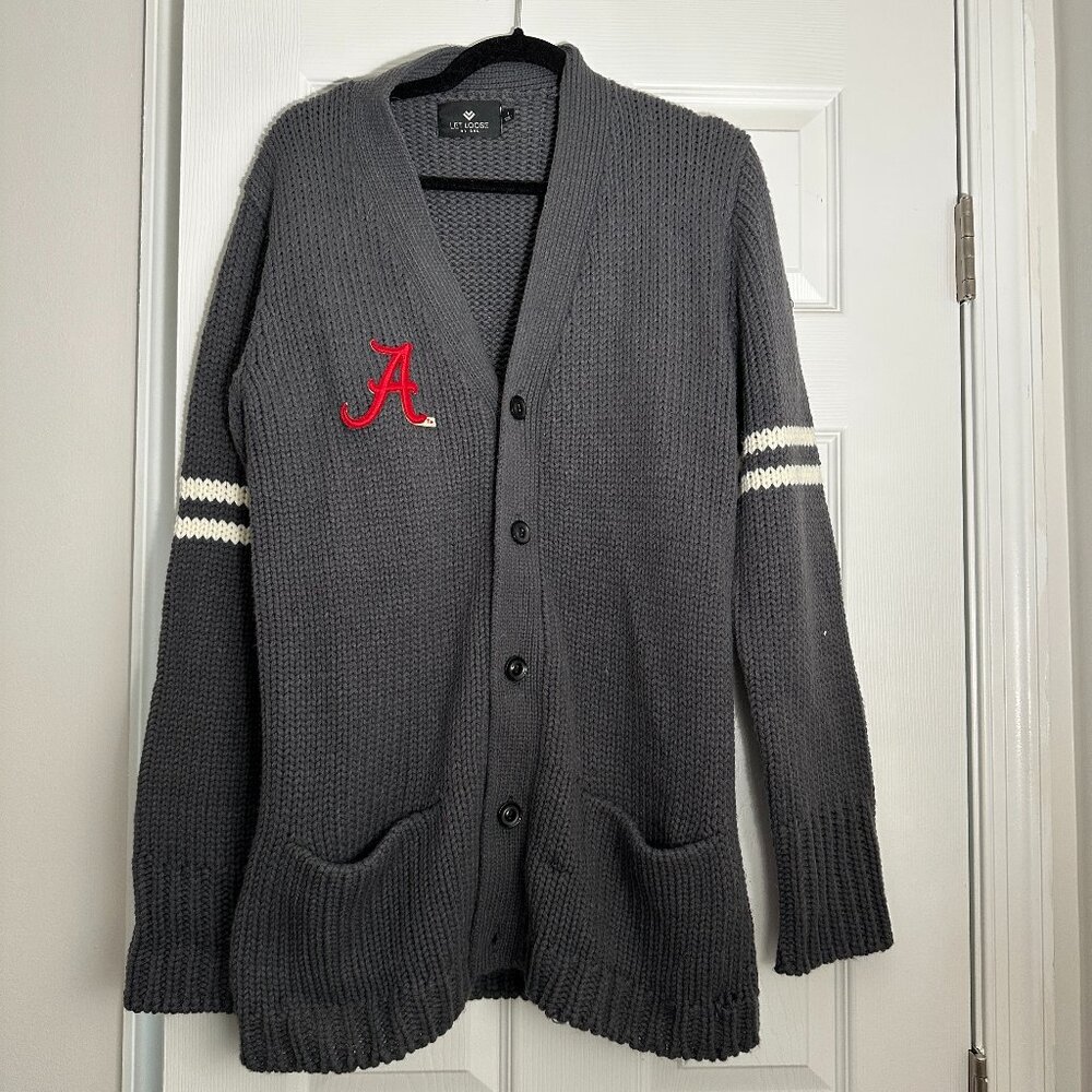 Oversized Women's Alabama Collegiate Cardigan Size Large